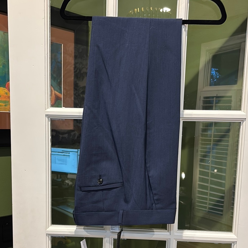 Banana Republic navy heather dress pants 6